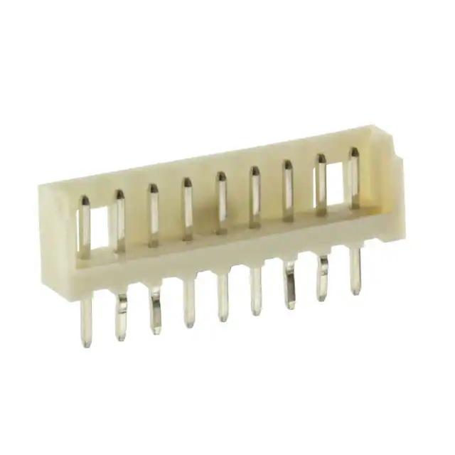 Molex Micro-Latch Series Vertical Through Hole PCB Header, 9 Contact(s), 2 mm Pitch, 1 Row, Shrouded