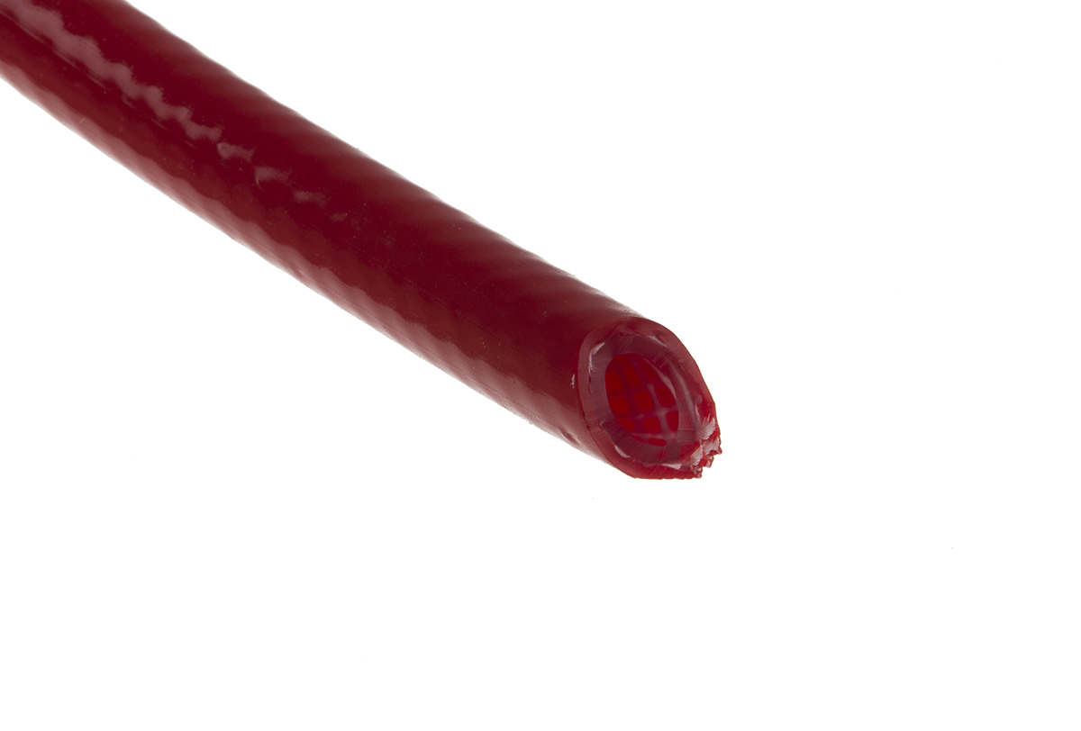 RS PRO PVC, Hose Pipe, 6.3mm ID, 11.5mm OD, Red, 25m