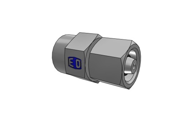 Parker Hydraulic Swivel 24° Metric Flareless Male to BSPP 1/4-19 Male, MAVE06SR1/4CF
