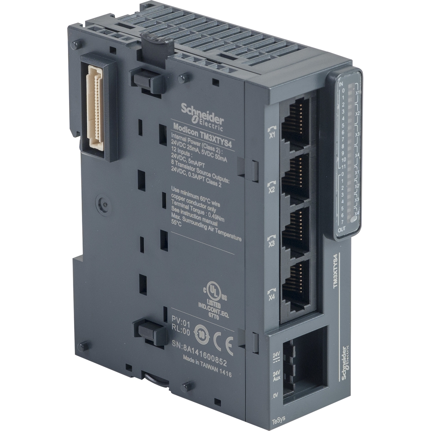Schneider Electric PLC Expansion Module for Use with Modicon M221, Modicon M241, Modicon M251, 24 V dc