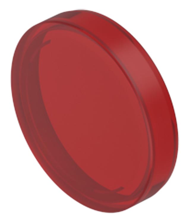 EAO Red Round Push Button Indicator Lens for Use with 04 Series Push Buttons