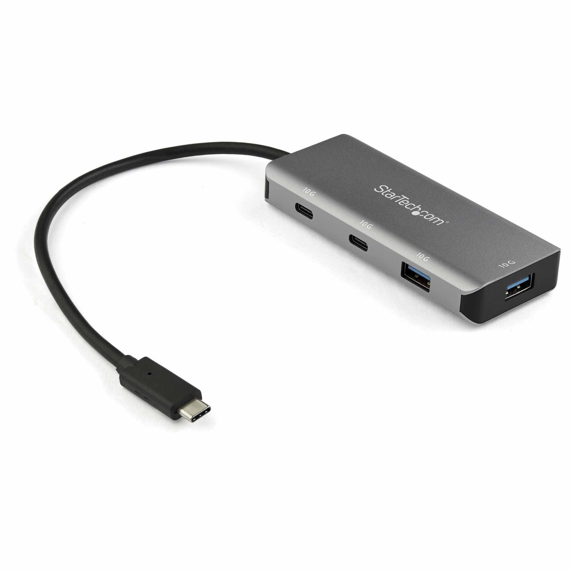 StarTech.com 4 Port USB 3.1 USB A, USB C  Hub, USB Bus Powered, 45 x 365 x 16mm