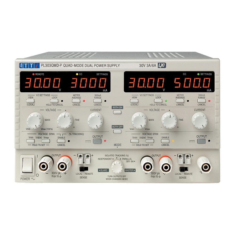 Aim-TTi PL-P Series Digital Bench Power Supply, 0 → 30V, 0 → 3A, 2-Output, 180W
