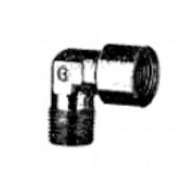 SMC Elbow Threaded Adaptor, R 1/8 Female to R 1/8 Male, Threaded Connection Style