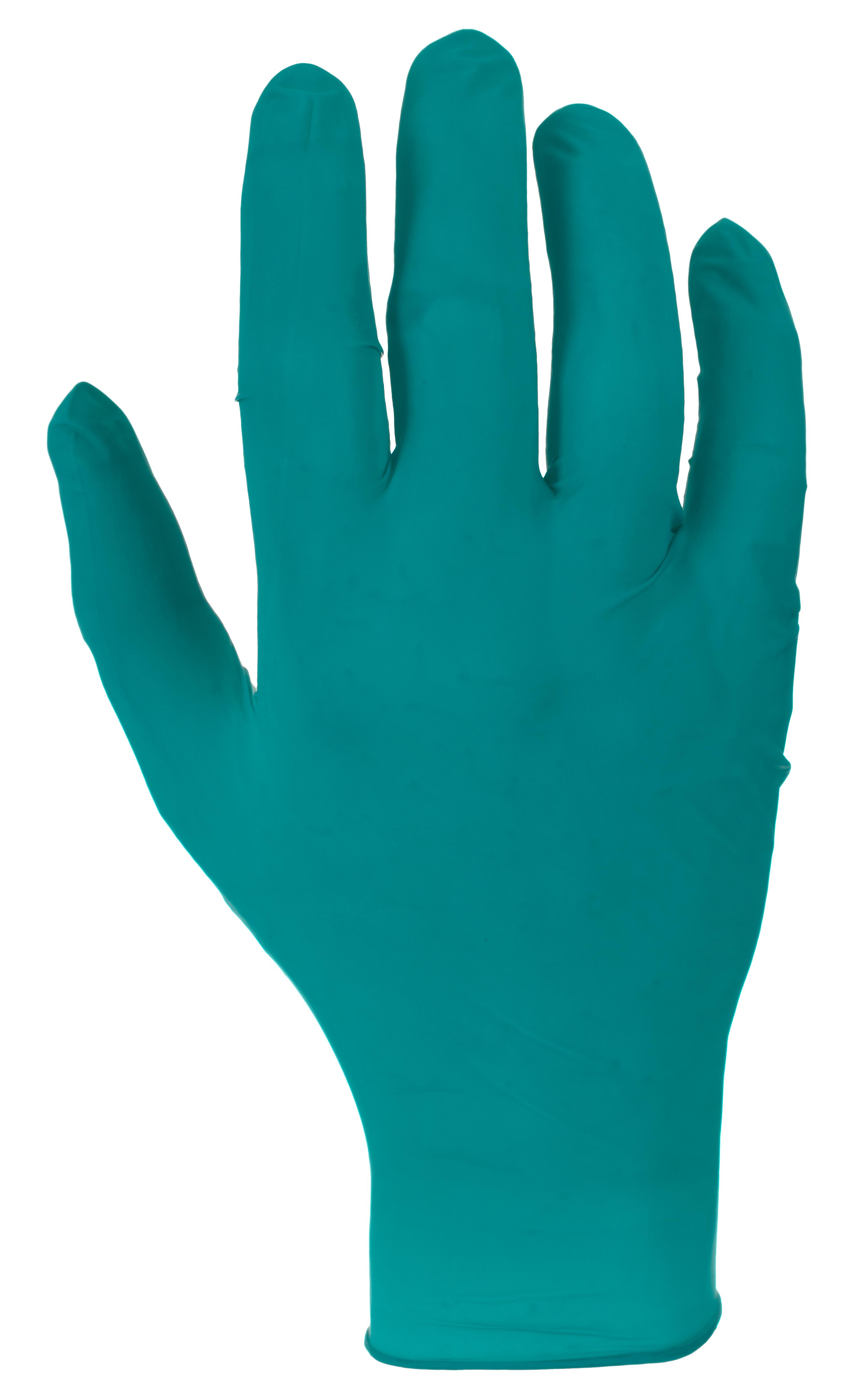 Skytec TEAL Green Powder-Free Nitrile Disposable Gloves, Size M, 100 per Pack