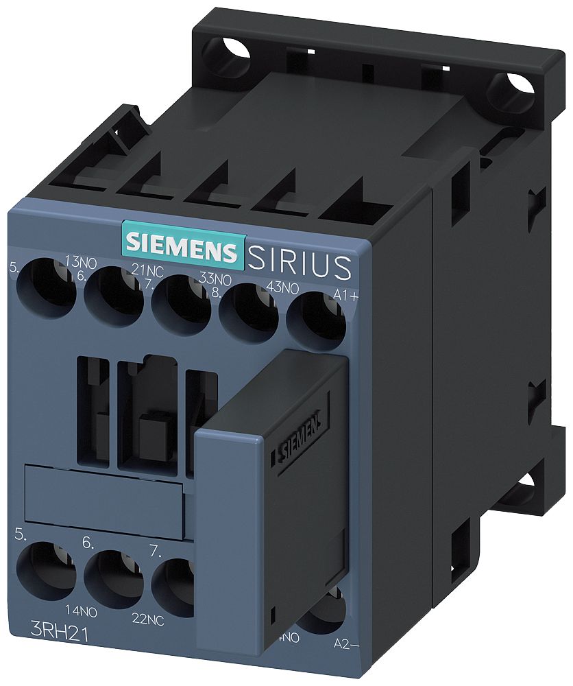 Siemens SIRIUS 3RH2 Contactor Relay, 24 V dc Coil, 4-Pole, 10 A, 3NO + 1NC