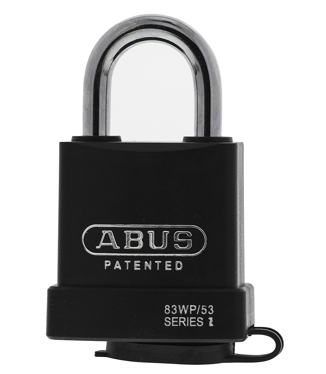ABUS Key Weatherproof Steel Heavy Duty Padlock, 8mm Shackle, 56.5mm Body