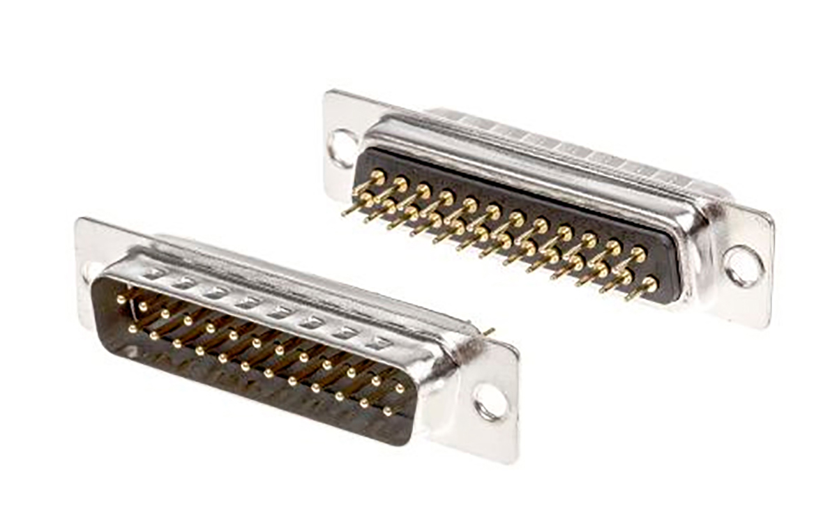 ASSMANN WSW A-DS 25 Way Through Hole D-sub Connector Plug, 2.77mm Pitch