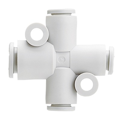 SMC KQ2TY Series Cross Tube-to-Tube Adaptor, 6 mm to 8 mm, Tube-to-Tube Connection Style, KQ2TY06-08A