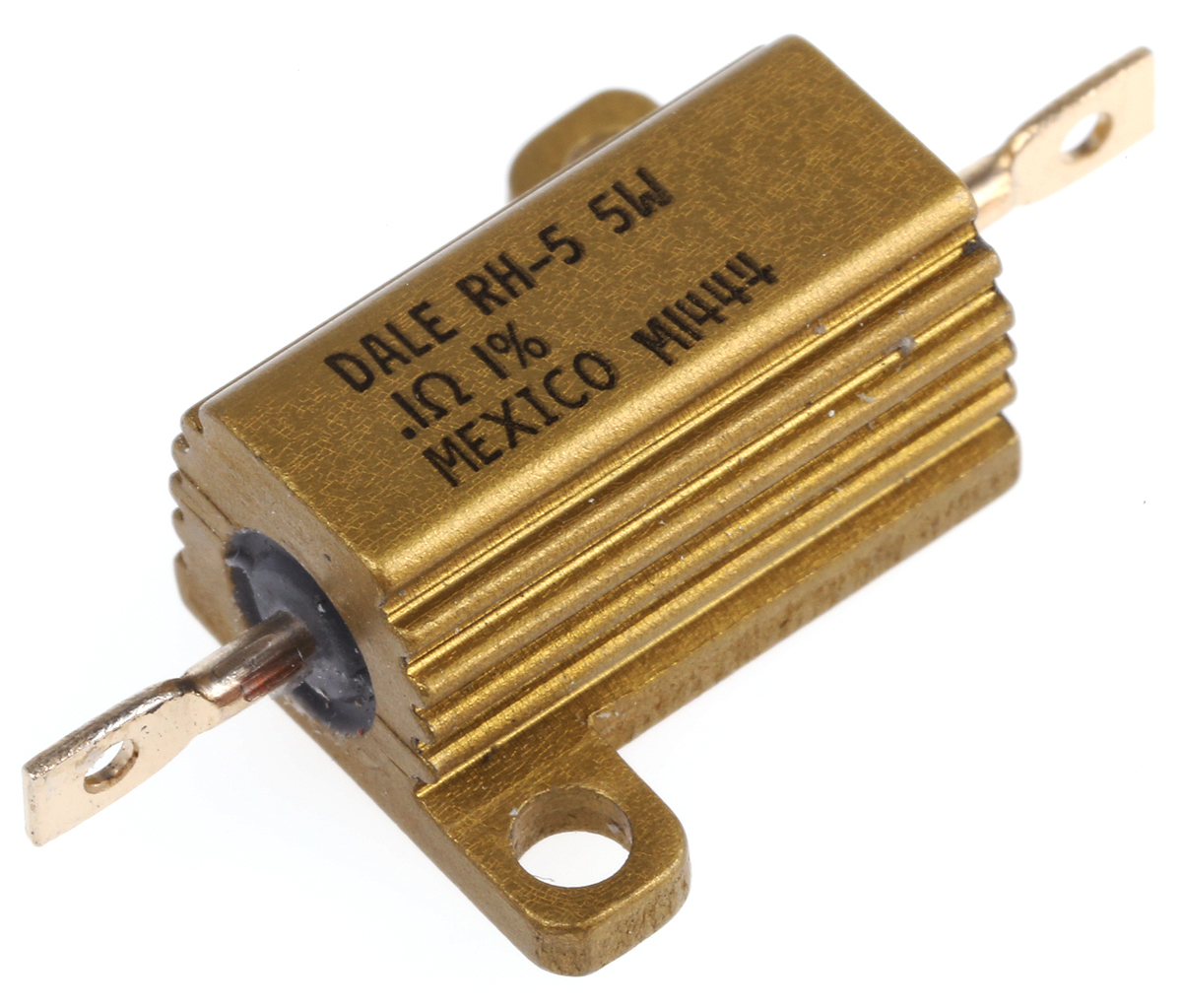 Vishay, 100mΩ 7.5W Wire Wound Chassis Mount Resistor RH005R1000FE02 ±1%