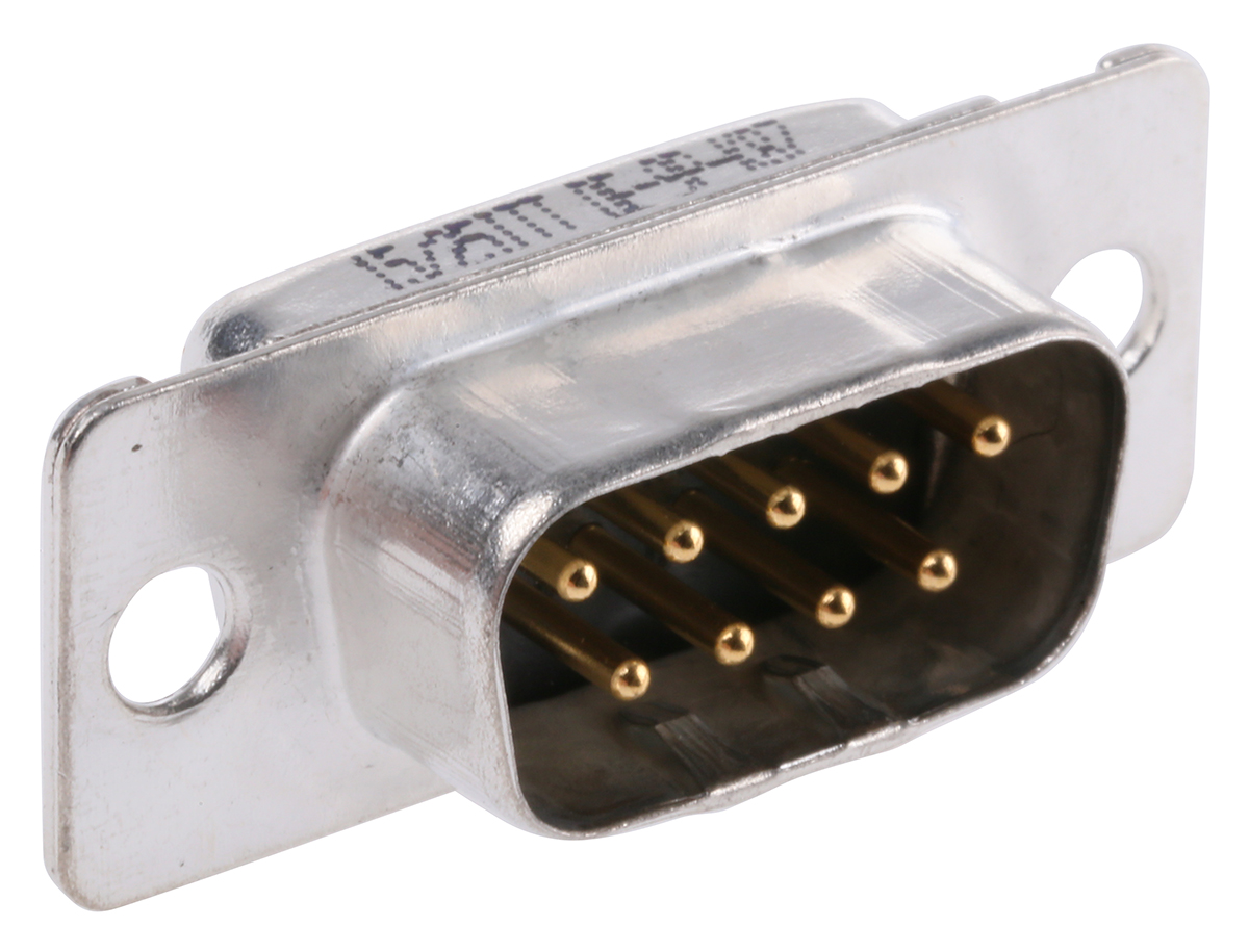 ITT Cannon D* 9 Way Panel Mount D-sub Connector Plug