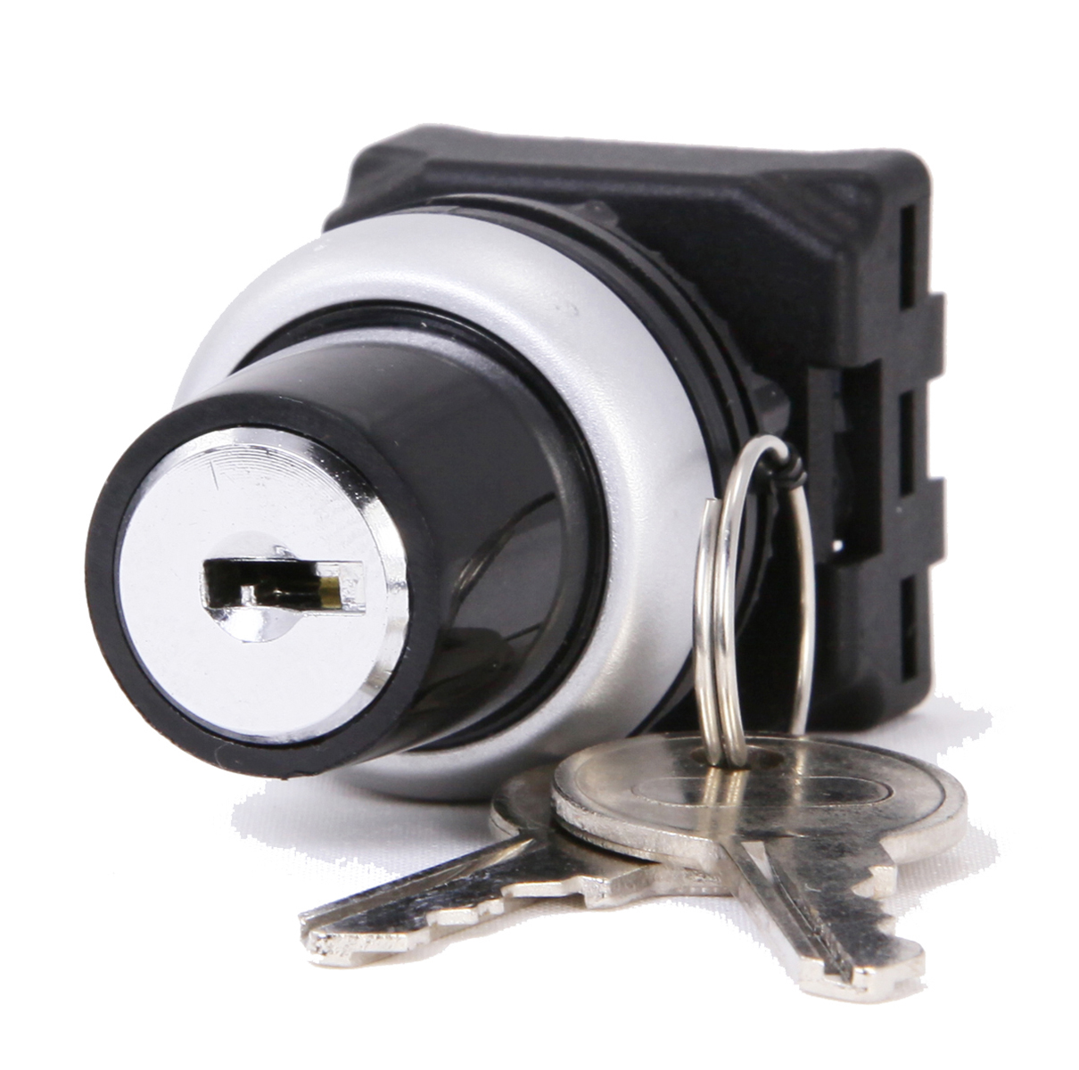 RS PRO 2-position Key Switch Head, Spring Return, 22mm Cutout