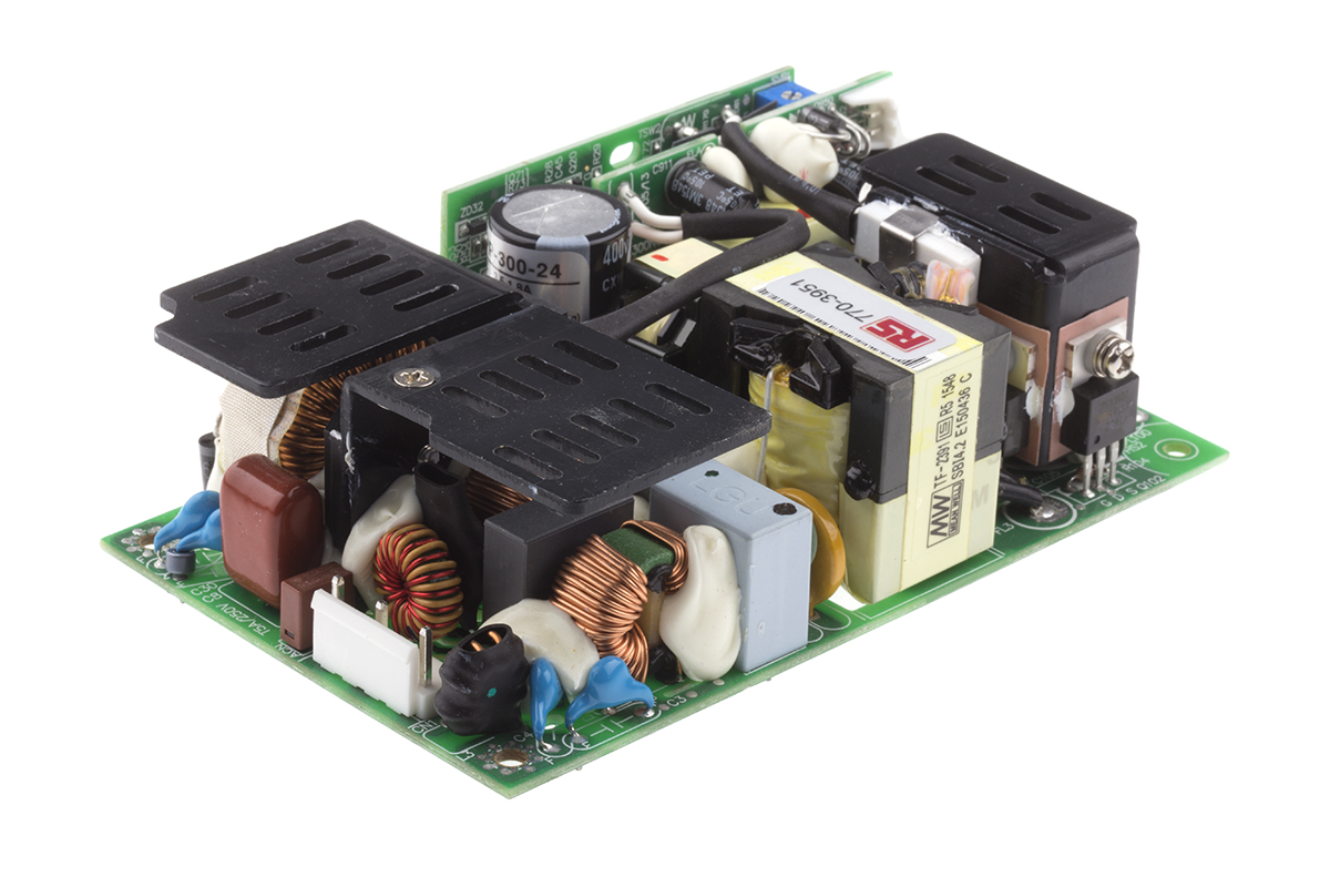 MEAN WELL Switching Power Supply, EPP-300-24, 24V dc, 8.33 A, 12.5 A, 200W, 1 Output, 127 → 370 V dc, 90