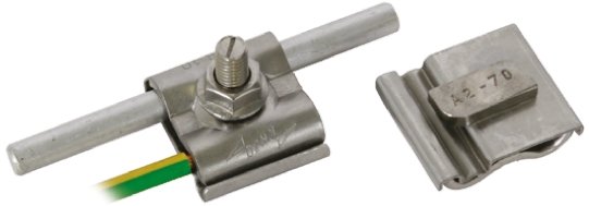 Dehn Stainless Steel Lightning Earth Clamp Nominal Rod dia. 8-10mm