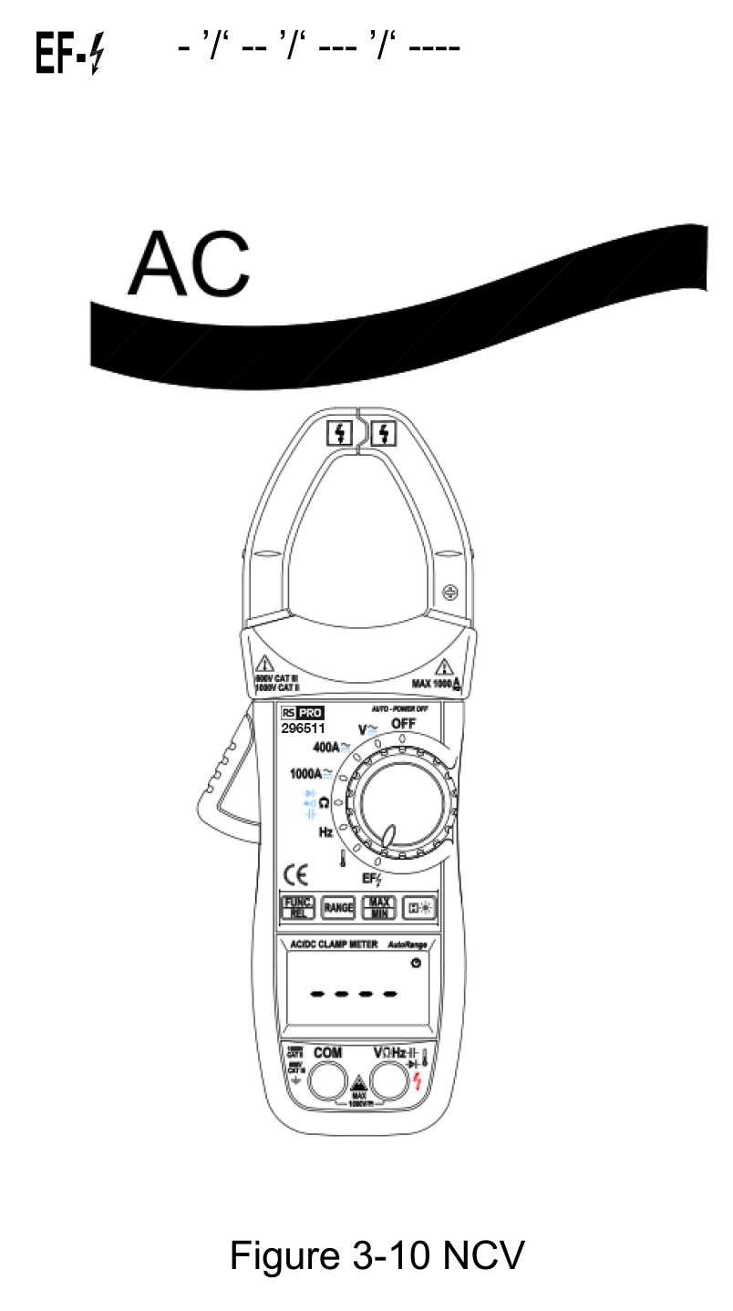 RS PRO Clamp Meter, 1000A dc, Max Current 1000A ac CAT II 1000V