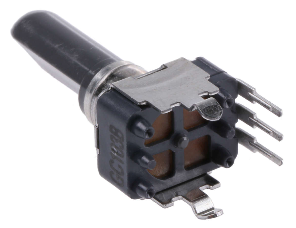 Alps Alpine RK09D 10kΩ Rotary Potentiometer 1-Gang Through Hole, RK09D1130C2P