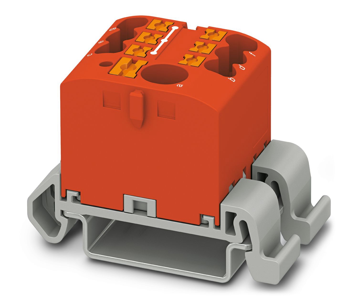Phoenix Contact Distribution Block, 7 Way, 4mm², 24A, 690 V, Red