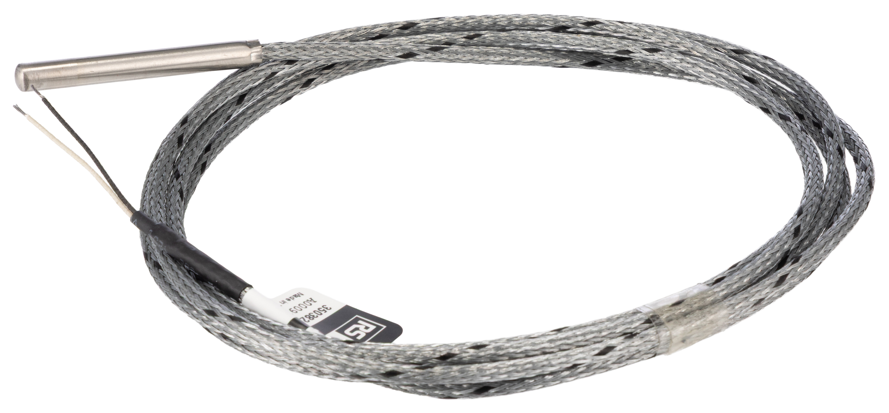 RS PRO Type J Thermocouple 50mm Length, 6mm Diameter, 0°C → 400°C
