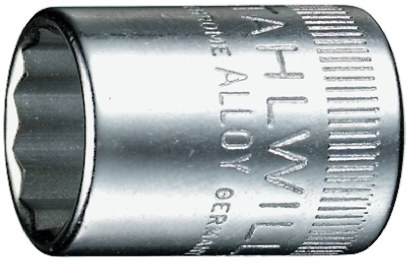 STAHLWILLE 1/4 in Drive 9/32in Standard Socket, 12 point, 23 mm Overall Length