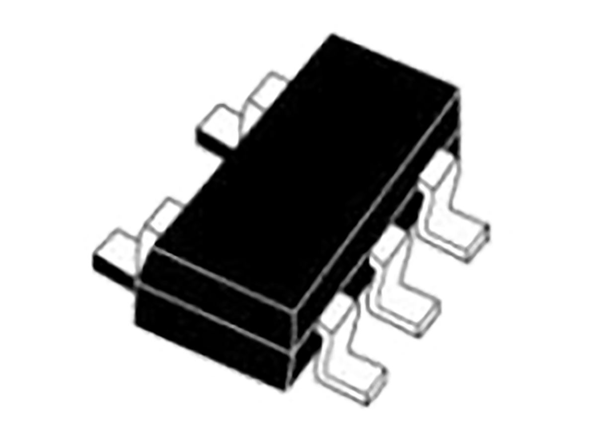 STMicroelectronics ESDA6V1W5, Quad-Element Uni-Directional TVS Diode, 150W, 5-Pin SOT-323