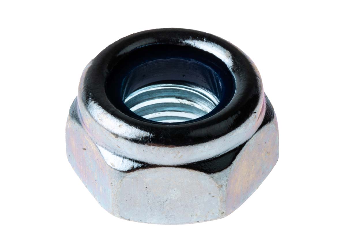RS PRO, Bright Zinc Plated Steel Lock Nut, DIN 985, M8