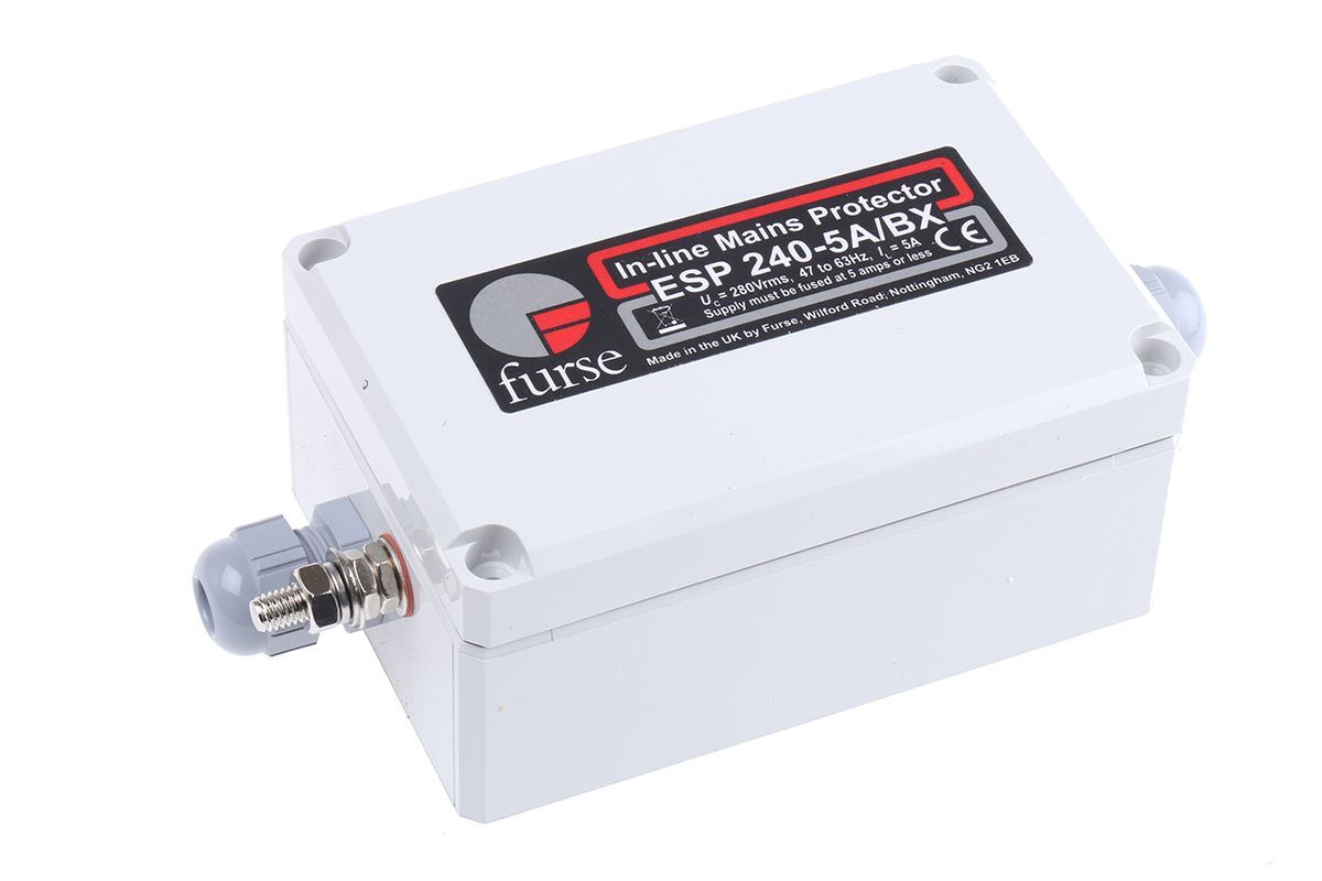 WJ Furse, ESP 240 Surge Protection Device 280 V Maximum Voltage Rating 10kA Maximum Surge Current Low Current Mains