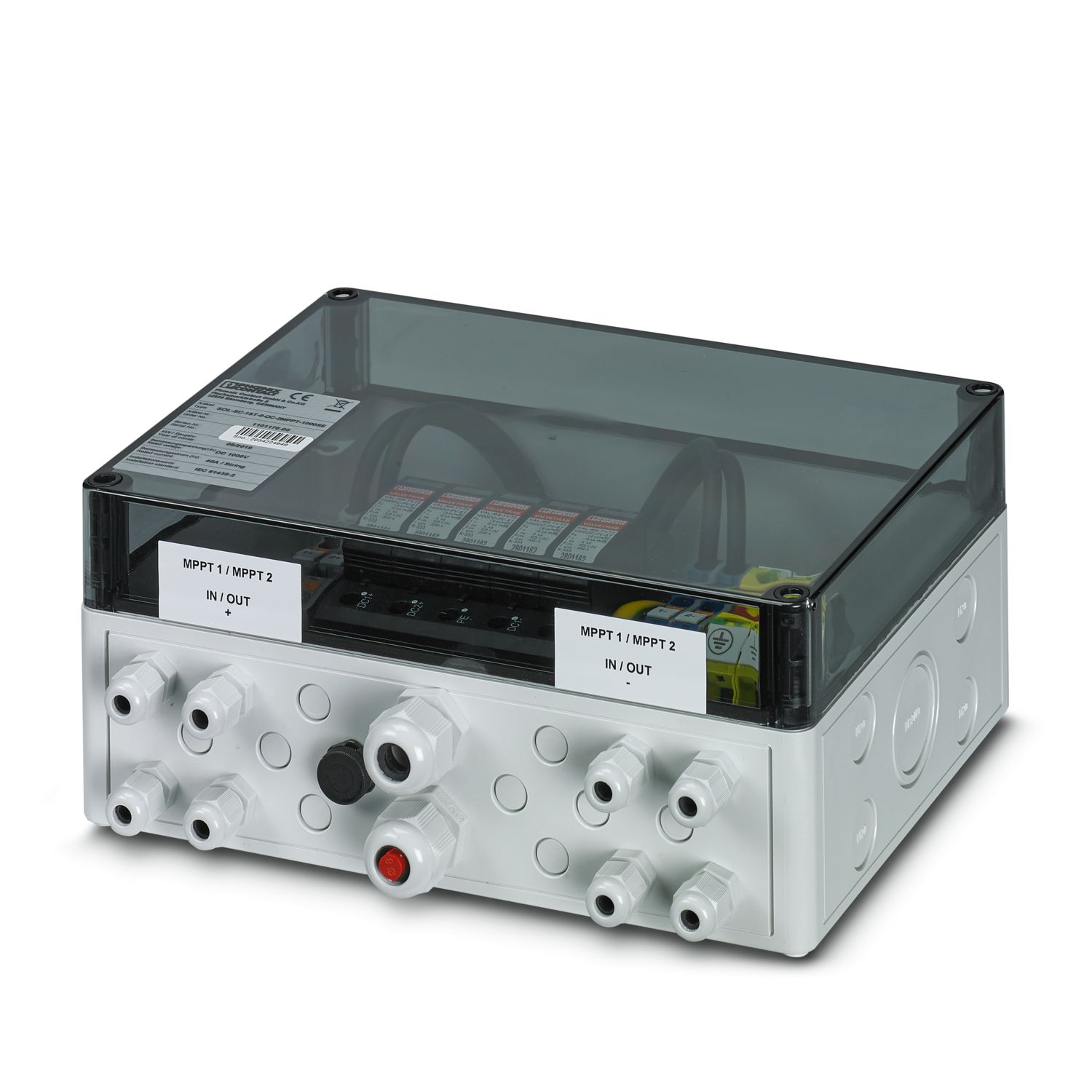 Phoenix Contact SOL Series Polycarbonate Junction Box, IP65, 111 x 254 x 180mm