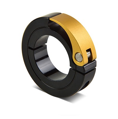 Ruland Collar, One Piece, Clamp Screw, Bore 40mm, OD 100mm, W 19mm, Aluminium