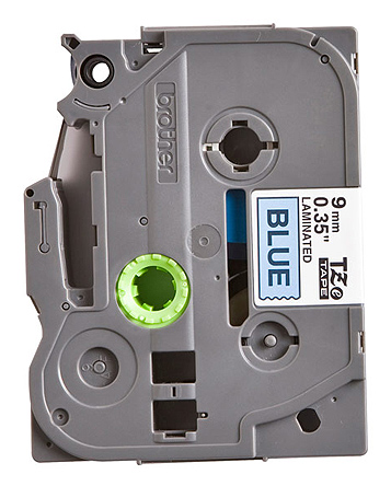 Brother Black on Blue Label Printer Tape, 8 m Length, 9 mm Width