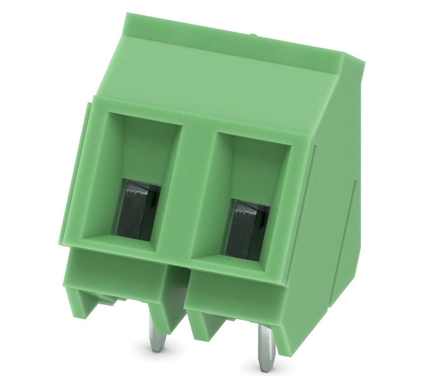Phoenix Contact GSMKDS 3/2-7.62 Series PCB Terminal Block, 2-Contact, 7.62mm Pitch, Through Hole Mount, 1-Row, Screw
