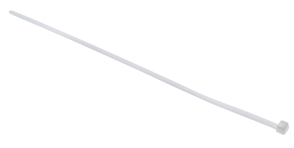 HellermannTyton Cable Tie, 270mm x 4.6 mm, Natural Polyamide 6.6 (PA66), Pk-100