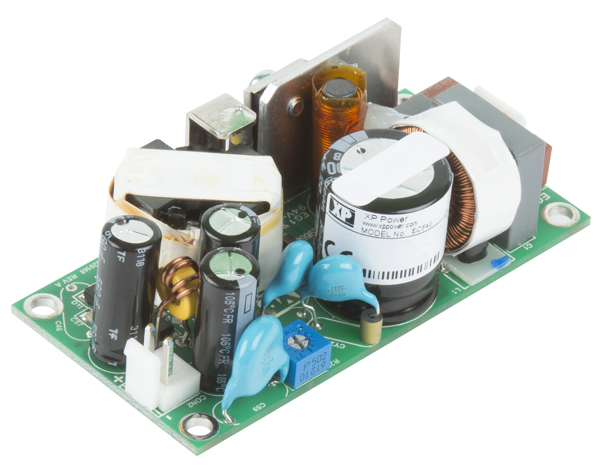 XP Power Switching Power Supply, ECF40US12, 12V dc, 3.34A, 40W, 1 Output, 80 → 264V ac Input Voltage