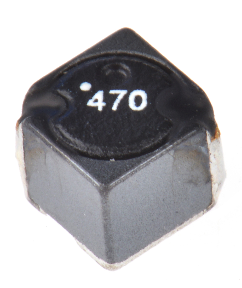 Wurth Elektronik, WE-SPC, 4838 Yes Wirewound Surface Mount Inductor with a Ferrite Core, 47 μH Wirewound ±20 % 0.8 A Idc