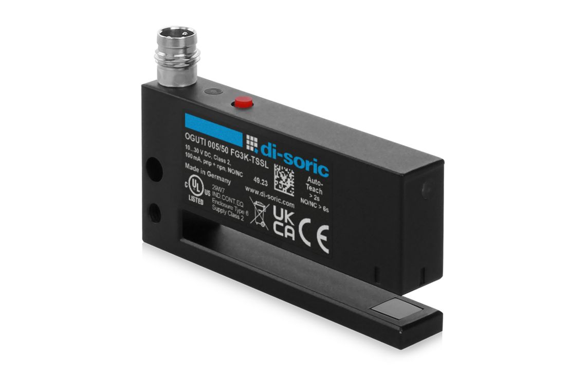 Di-Soric Optical Photoelectric Sensor, Fork Sensor, 5 mm Detection Range