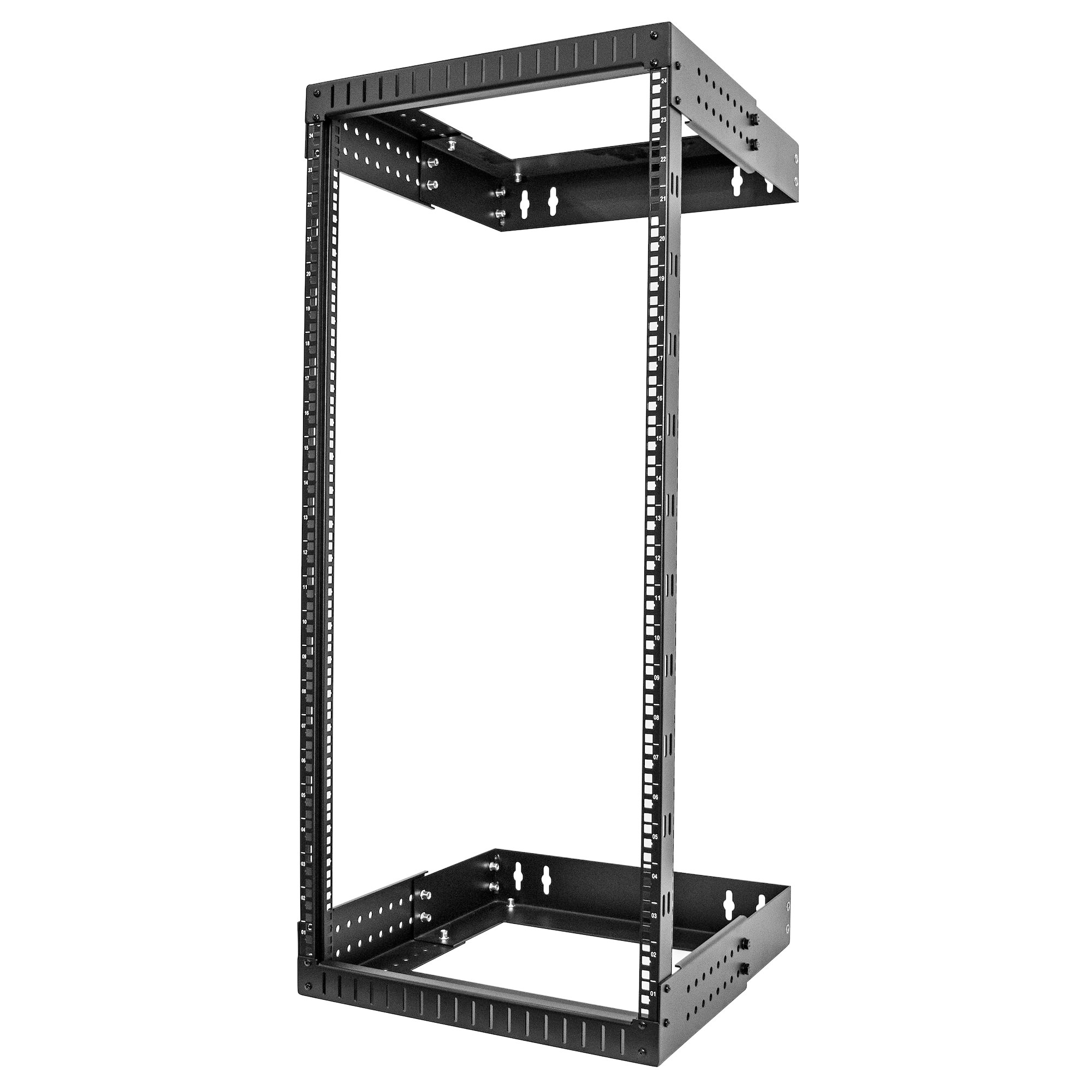 StarTech.com Black 24U Steel Server Rack , 508 x 1200 x 504mm