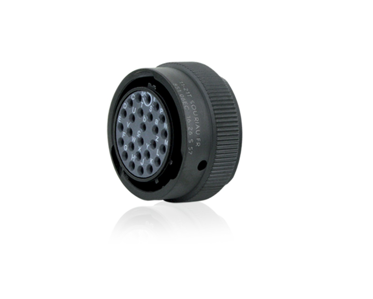 Souriau Sunbank by Eaton, 851 3 Way Cable Connector Plug, Socket Contacts,Shell Size 8, Bayonet Coupling, MIL-DTL-26482