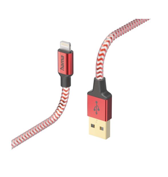 Hama USB 2.0, Male Lightning to Male USB A, 480Mbps, 1.5m
