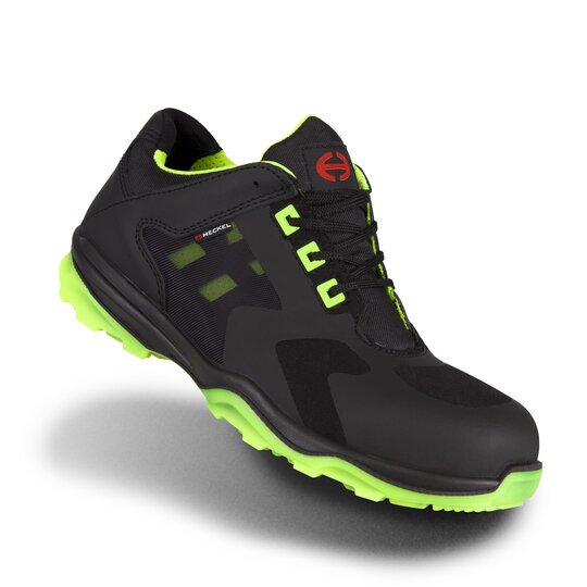 uvex RUN-R 200 Unisex Black, Green Composite Toe Capped Safety Trainers, UK 9, EU 43