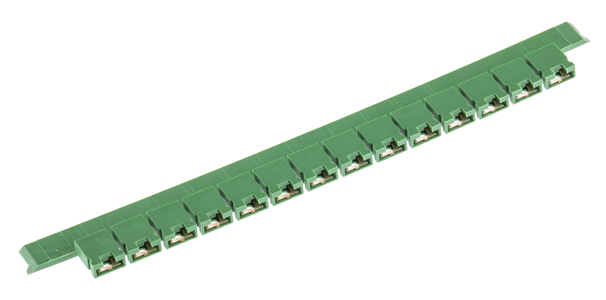 TE Connectivity, AMPMODU Mod IV Shunt Female Straight Green Open Top 2 Way 1 Row 2.54mm Pitch