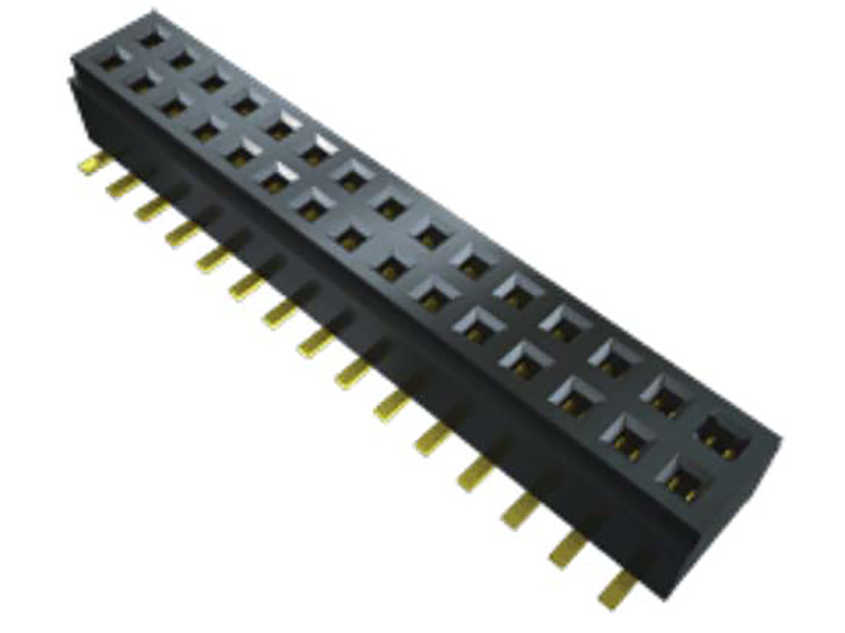 Samtec CLM Series Straight Surface Mount PCB Socket, 8-Contact, 2-Row, 1mm Pitch, Solder Termination