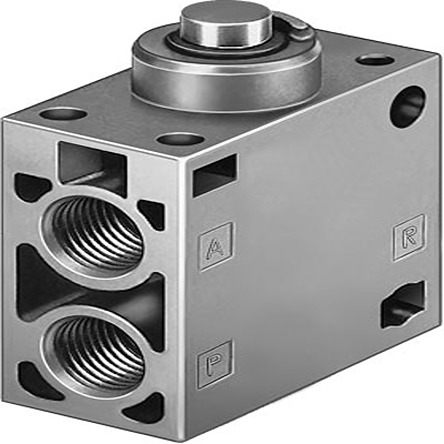 Festo 3/2 Way Valve, Monostable Mechanical Valve V-3 Series, G 1/4, G 1/4, 6808