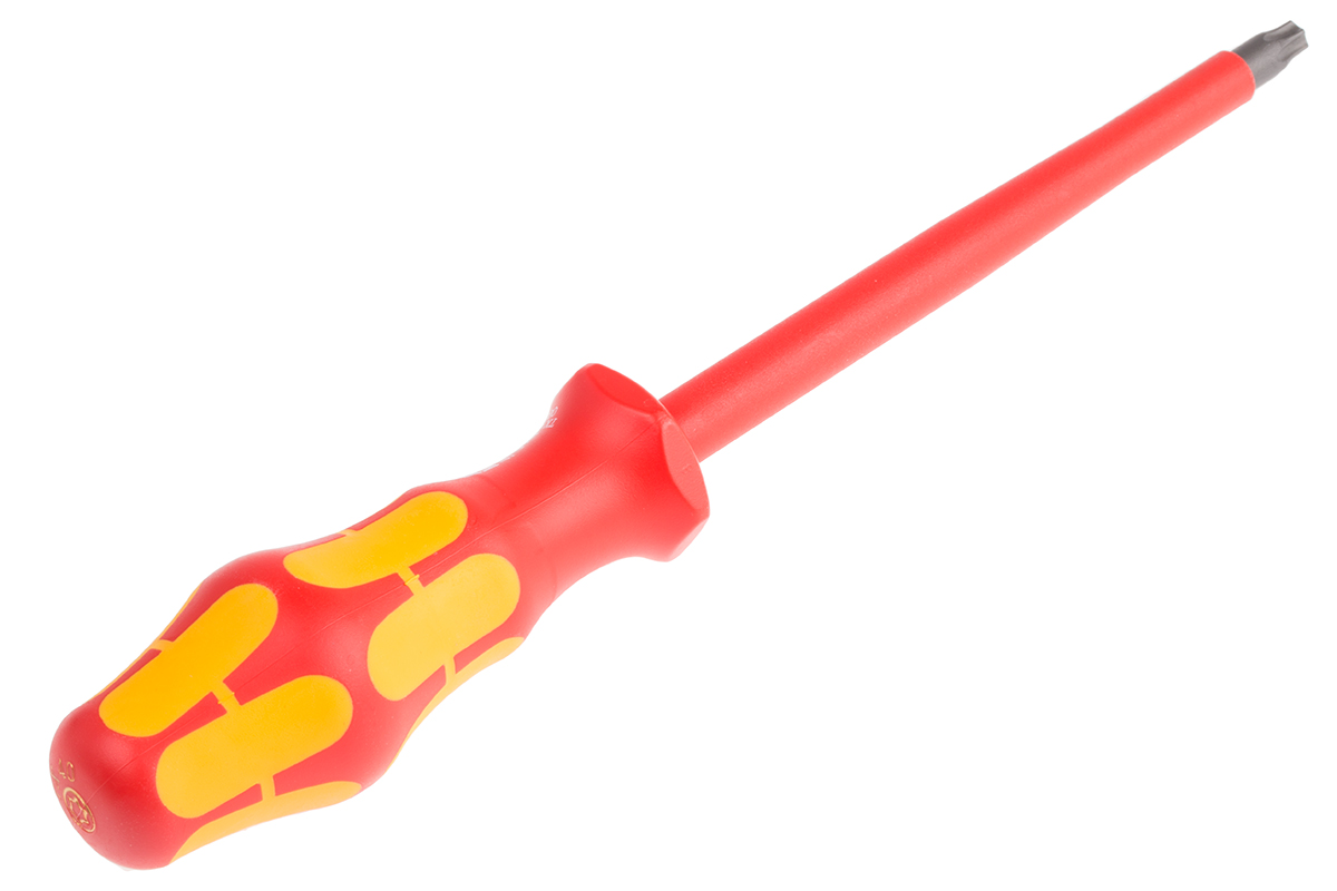 Wera Torx Insulated Screwdriver, T40 Tip, 150 mm Blade, VDE/1000V, 262 mm Overall