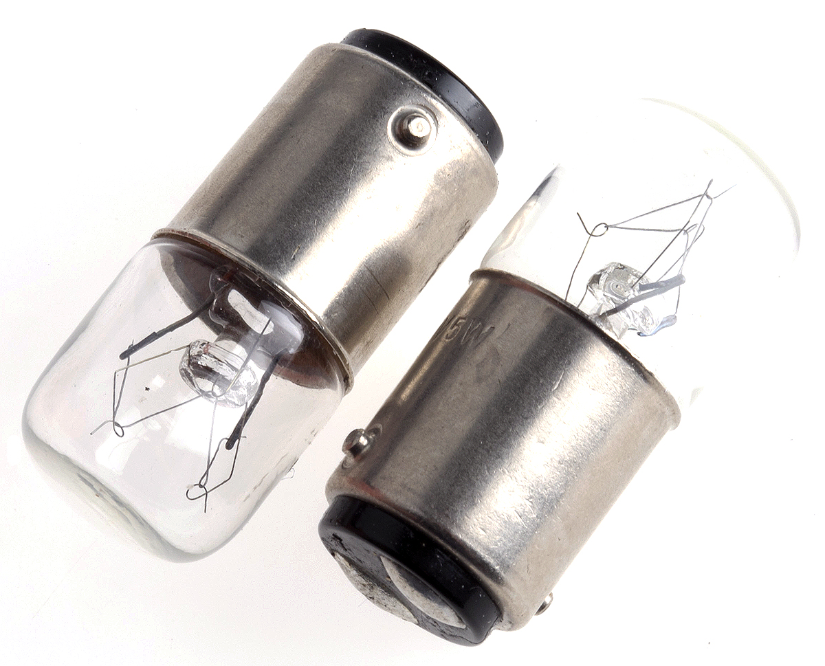 RS PRO BA15d Indicator Light, Clear, 60 V, 83 mA, 3000h