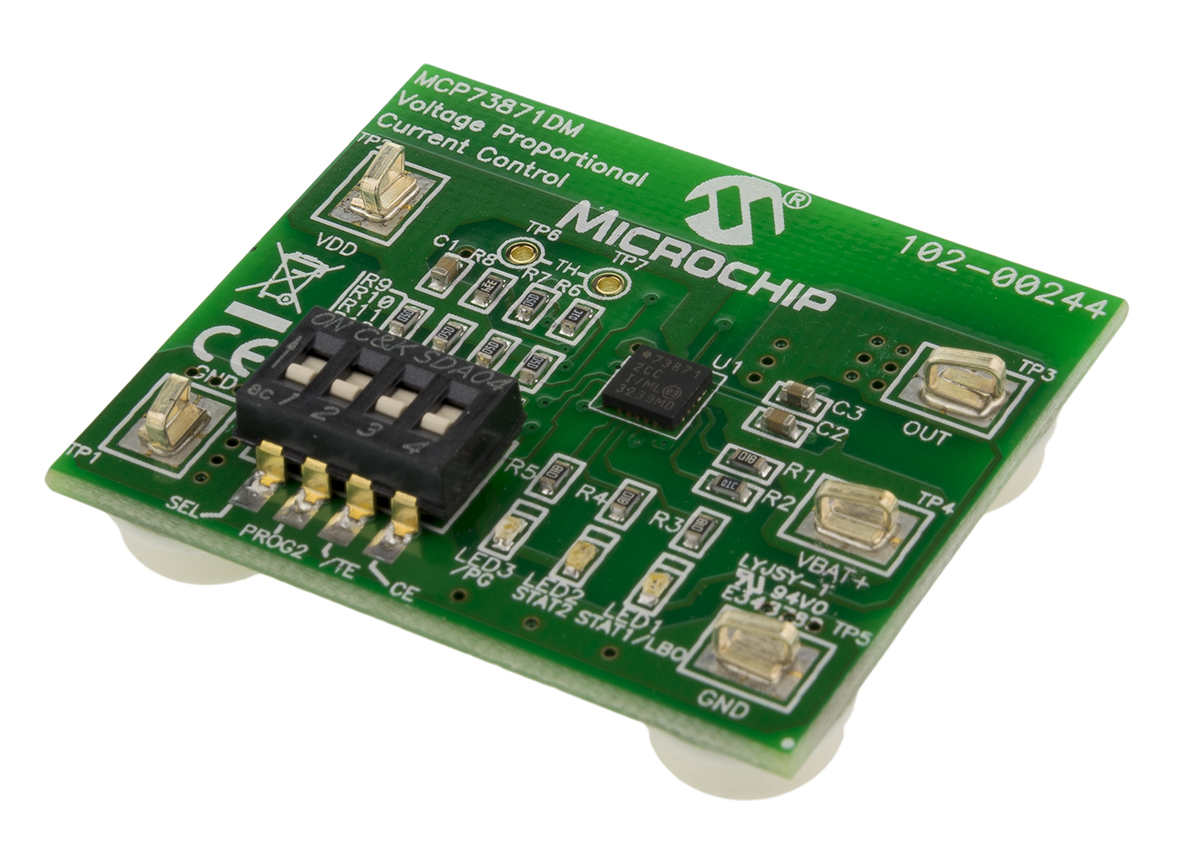 Microchip Evaluation Board Battery Charger for MCP73871