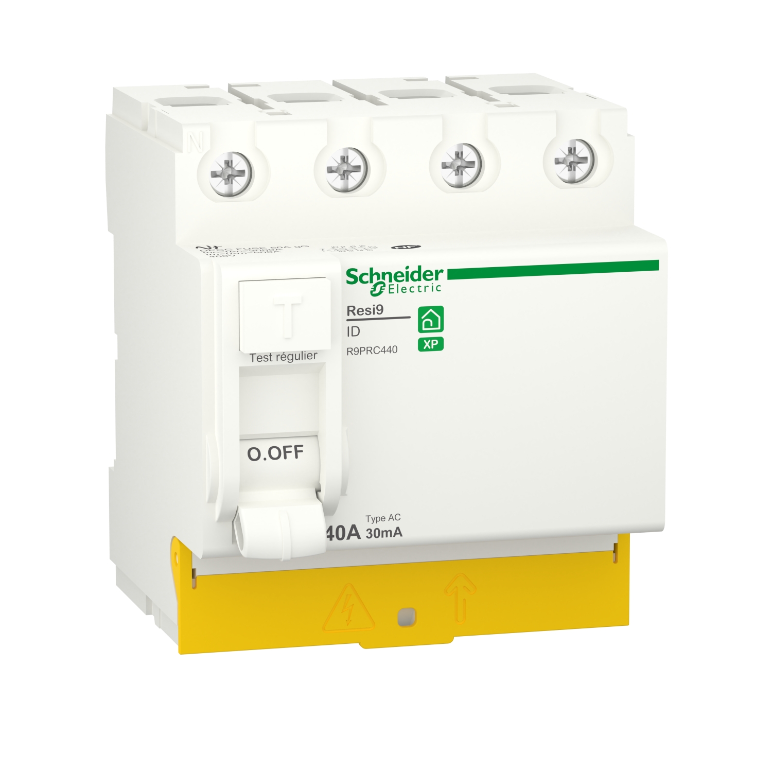 Schneider Electric R9PR RCCB, 40A, 4 Pole, 30mA, Type AC, 400V