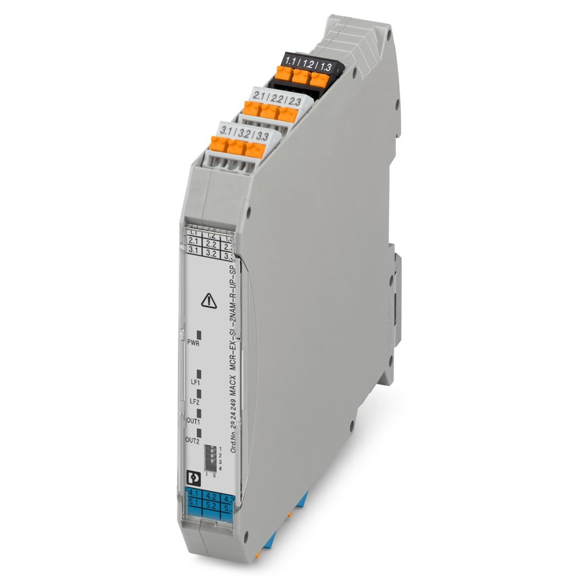 Phoenix Contact 2 Channel Galvanic Barrier, Isolating Amplifier, NAMUR Sensor, Switch Input, Relay Output, ATEX