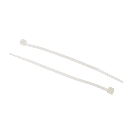RS PRO Cable Tie, 190mm x 4.8 mm, Natural Nylon, Pk-250