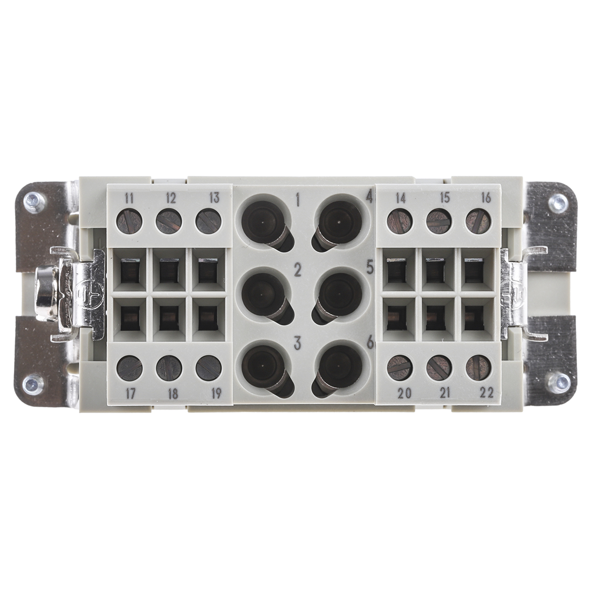 HARTING Heavy Duty Power Connector Insert, 40A, Female, Han-Com Series, 18 Contacts