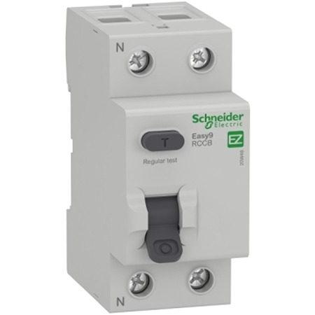 Schneider Electric EZ9R RCCB, 63A, 2 Pole, 30mA, Type A, 230V ac