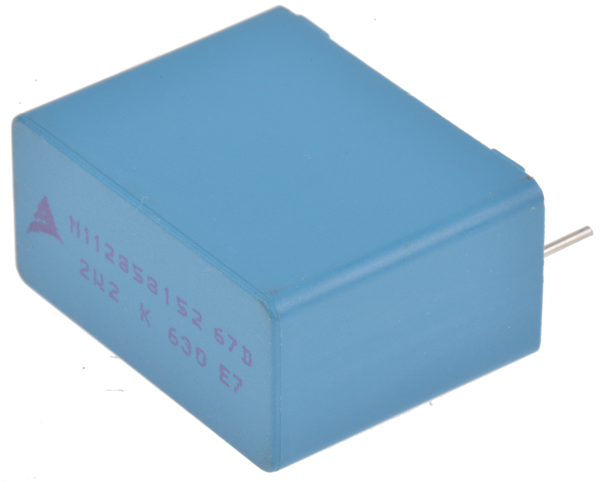 EPCOS B32674 Polypropylene Capacitor PP, 630 V dc, 800 V dc, ±10%, 2.2μF, Through Hole